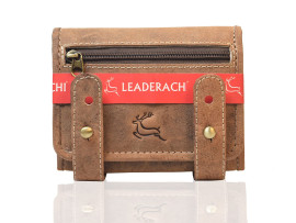 LEADERACHI Hunter  Leather Men's Wallet (W9-01A_Brown)